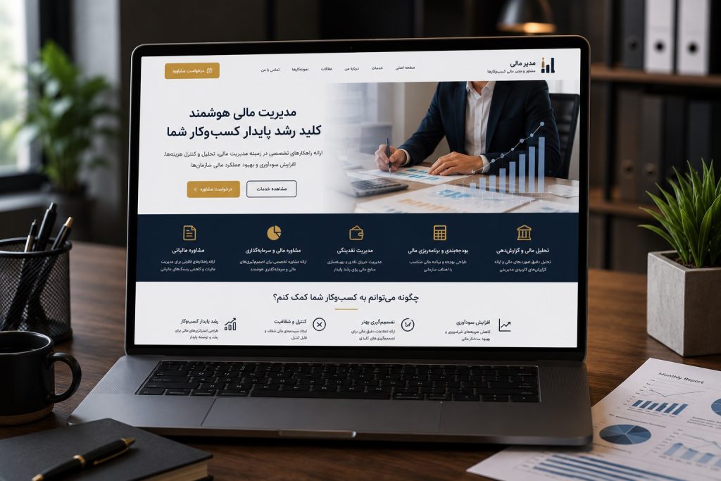 طراحی سایت مدیر مالی