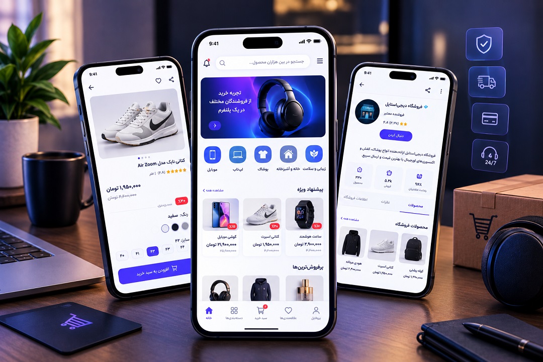 طراحی اپلیکیشن مارکت پلیس