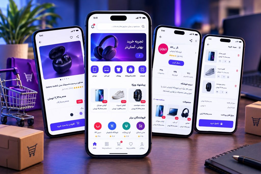 طراحی اپلیکیشن مارکت پلیس