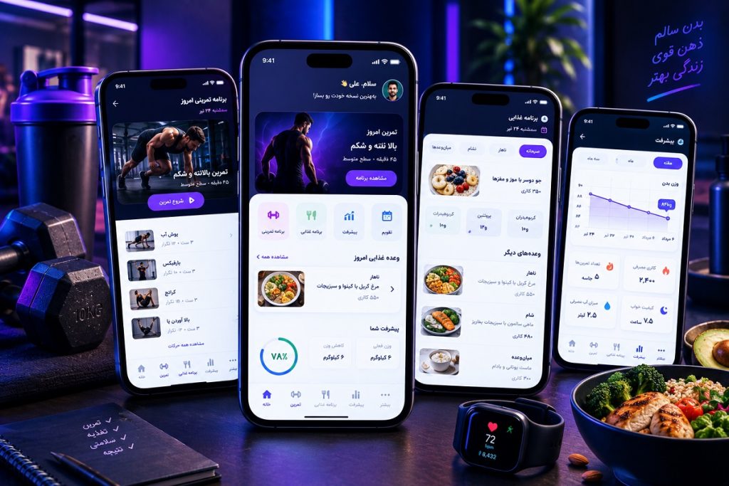 طراحی اپلیکیشن ورزشی