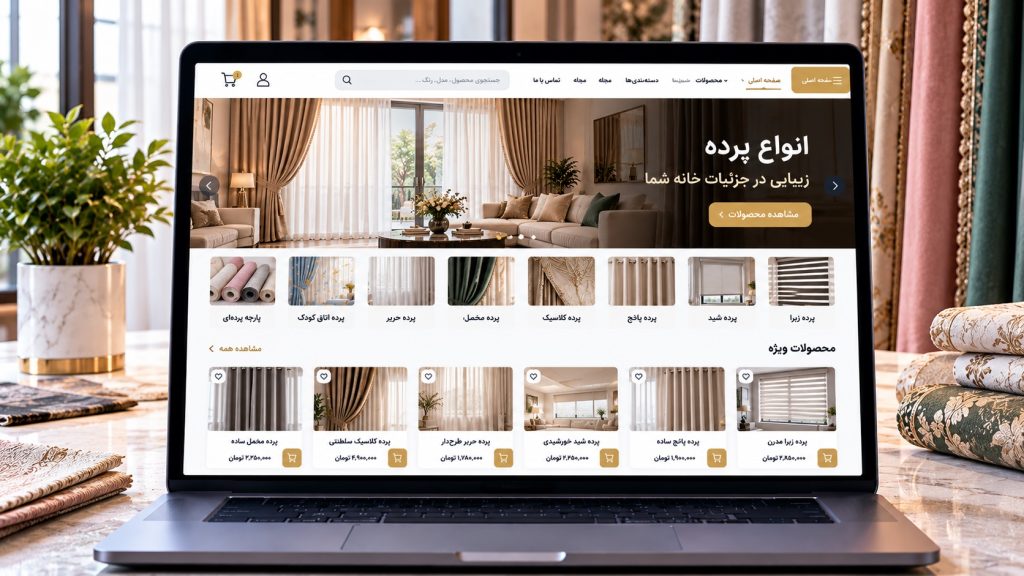طراحی سایت فروش پرده